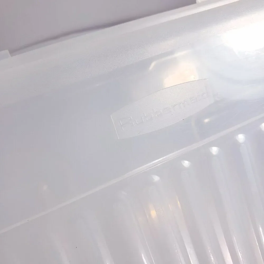 Vintage Rubbermaid Organizer Keepers‎ Snap Case 2282 51C clear plastic hinged